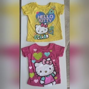 2 toddler hello kitty shirts
